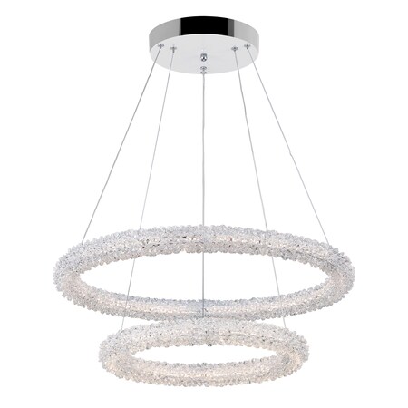 Cwi Lighting Arielle LED Chandelier With Chrome Finish 1042P25-601-2R